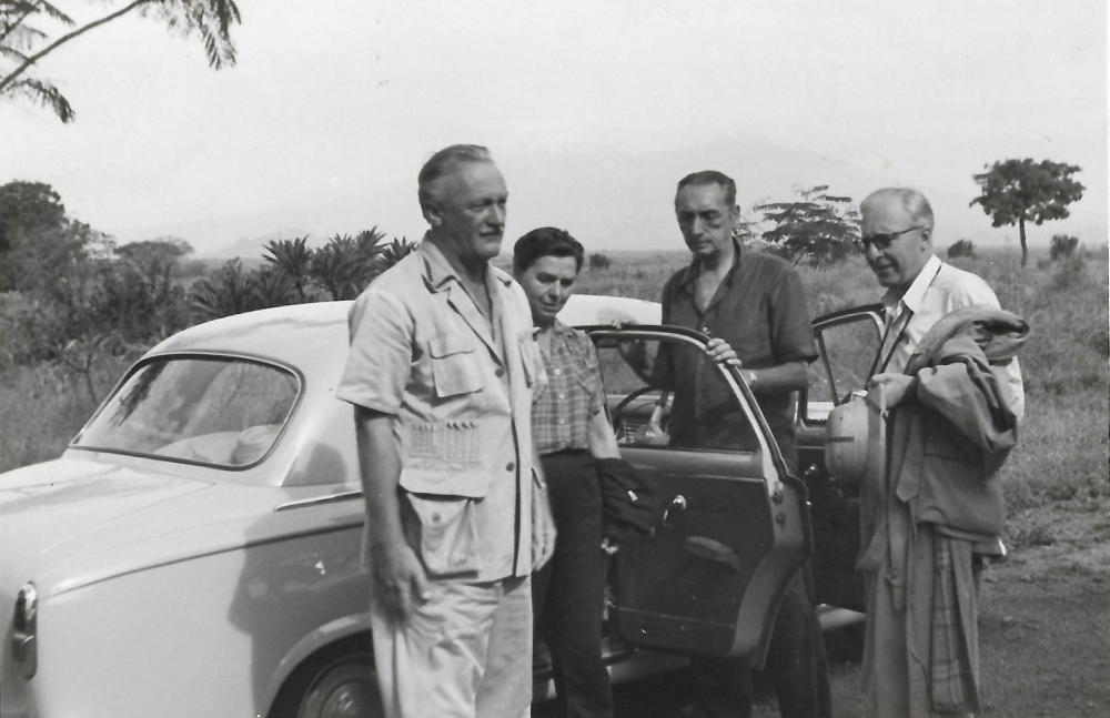Z archiwum rodziny :: Stanisław Gosłowski, Zofia Goetz, Antoni Goetz i Antoni Starzeński